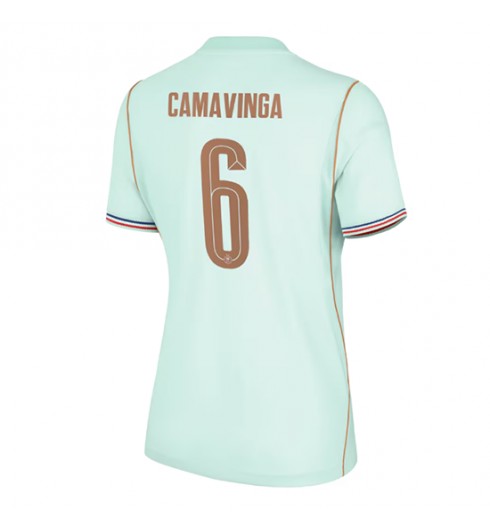 Ranska Eduardo Camavinga #6 Vieraspaita Naisten MM-kisat 2026 Lyhythihainen Ranska Eduardo Camavinga #6 Vieraspaita Naisten MM-kisat 2026 Lyhythihainen